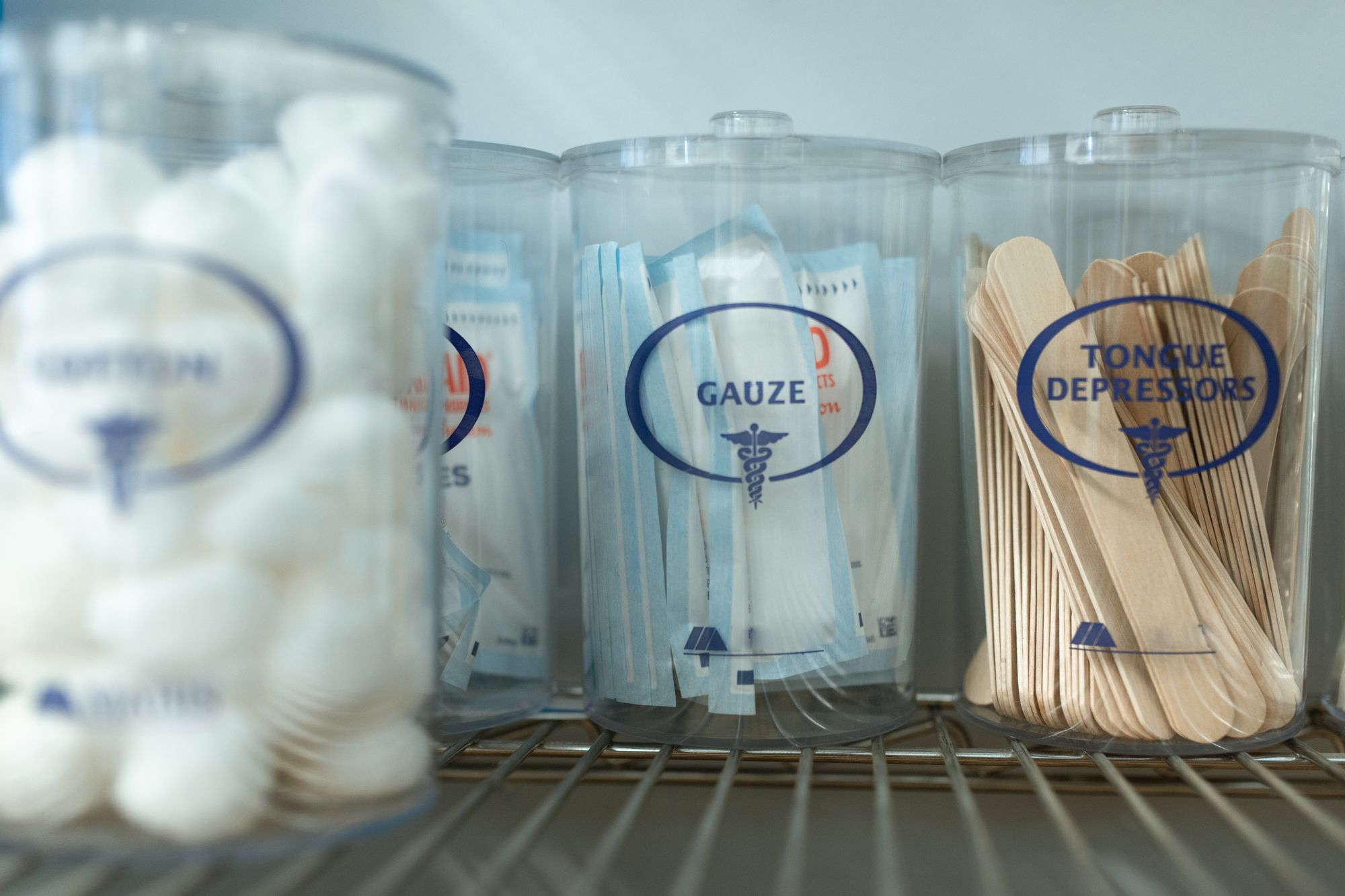 Organized medical supply storage in a practice