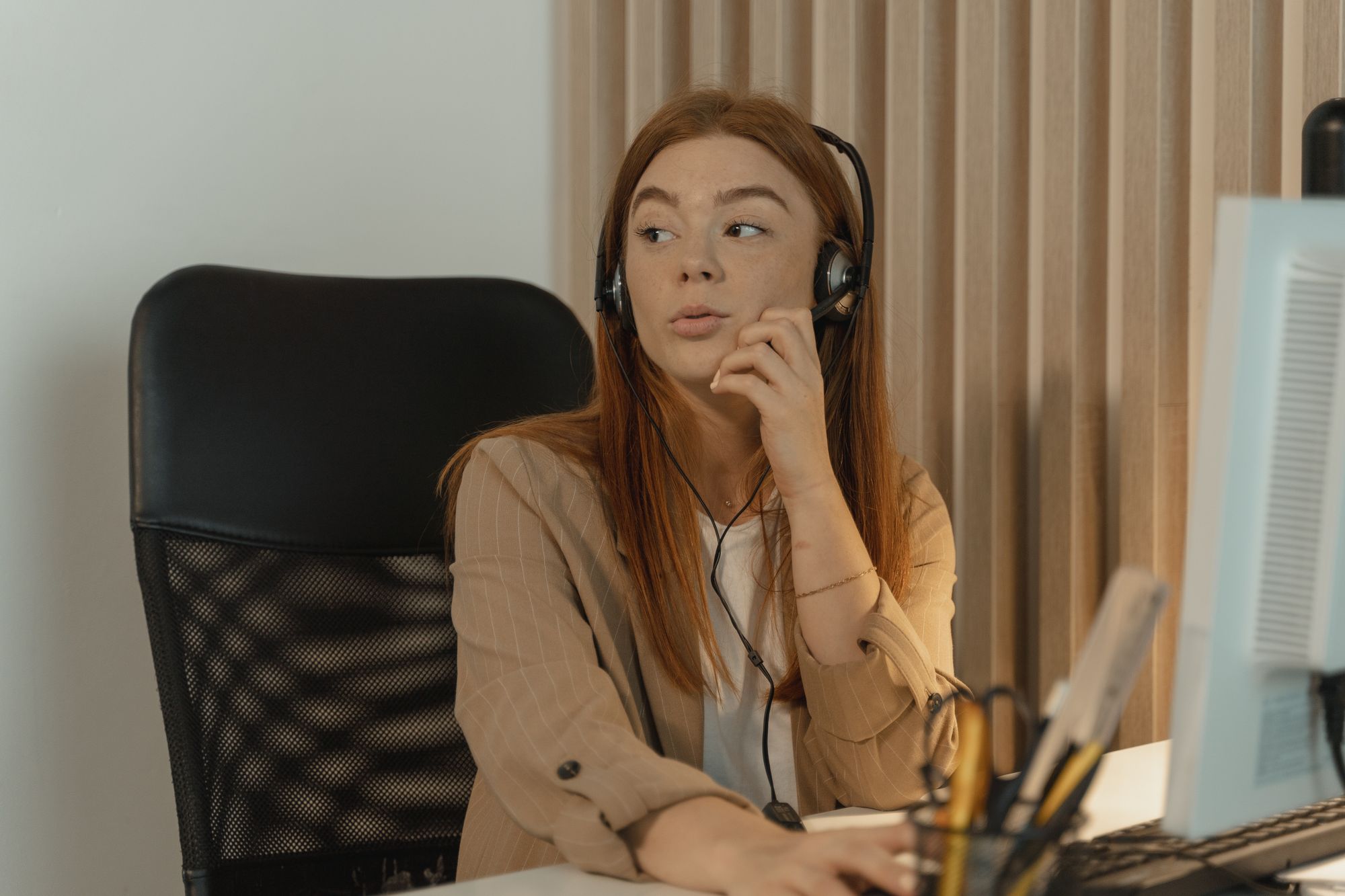 A practice manager thoughtfully responding to a patient complaint
